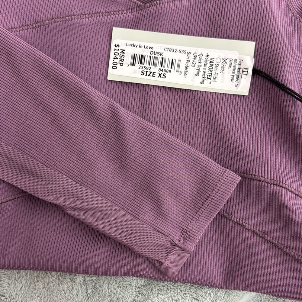 NWT • Lucky in Love • Avant Garde 1.0 • It's A Wrap Long Sleeve • 💜 Dusk • XS - Picture 6 of 13